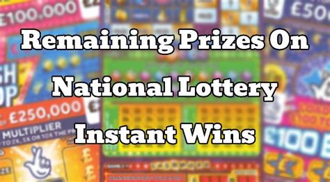 pa lottery remaining instant prizes.